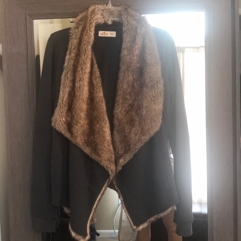 Hollister fake fur jacket
